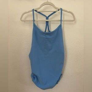 Beyond Yoga Beyond The Bump Maternity Shelf Bra Tank Blue
